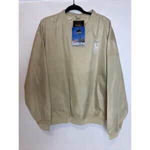 Baru Sports Golden Knights Logo Palms Stone SZ M Pullover Windbreaker Jacket NWT